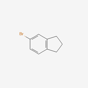 Chemical structure of 5-Bromo-2,3-dihydro-1H-indene