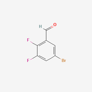 Chemical structure of 5-Bromo-2,3-difluorobenzaldehyde