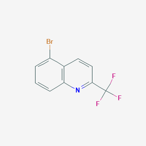 Chemical structure of 5-Bromo-2-(trifluoromethyl)quinoline