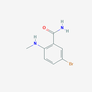 Chemical structure of 5-Bromo-2-(methylamino)benzamide