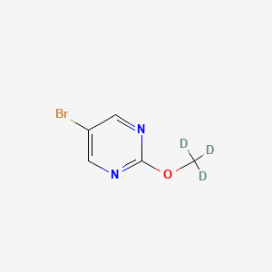 Chemical structure of 5-Bromo-2-(methoxy-d3)-pyrimidine