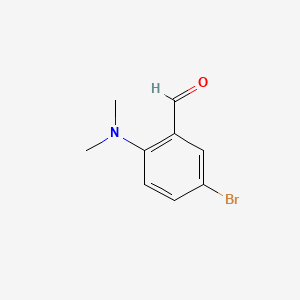 Chemical structure of 5-Bromo-2-(dimethylamino)benzaldehyde