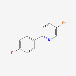 Chemical structure of 5-Bromo-2-(4-fluorophenyl)pyridine