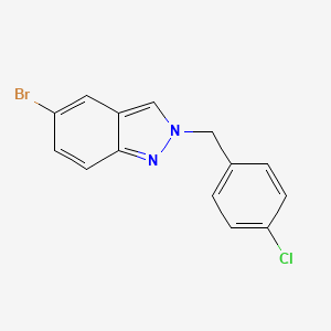 Chemical structure of 5-Bromo-2-(4-chlorobenzyl)-2H-indazole