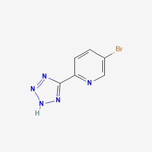 Chemical structure of 5-Bromo-2-(2H-tetrazol-5-yl)pyridine