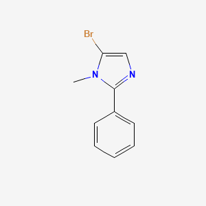 Chemical structure of 5-Bromo-1-methyl-2-phenyl-1H-imidazole