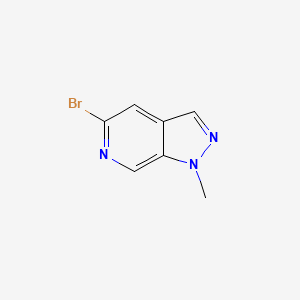 Chemical structure of 5-Bromo-1-methyl-1H-pyrazolo[3,4-c]pyridine