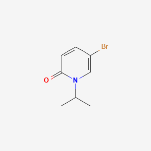 Chemical structure of 5-BROMO-1-ISOPROPYLPYRIDIN-2(1H)-ONE