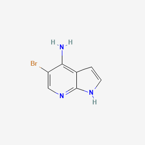 Chemical structure of 5-Bromo-1H-pyrrolo[2,3-b]pyridin-4-amine