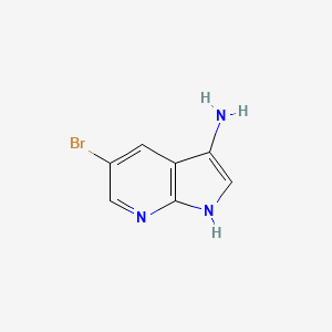 Chemical structure of 5-Bromo-1H-pyrrolo[2,3-b]pyridin-3-amine