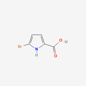 Chemical structure of 5-Bromo-1H-pyrrole-2-carboxylic acid
