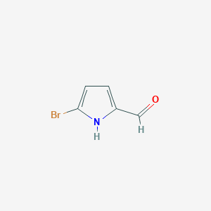 Chemical structure of 5-Bromo-1H-pyrrole-2-carbaldehyde