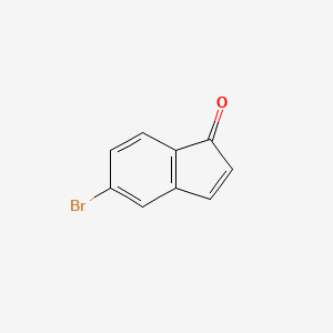 Chemical structure of 5-Bromo-1-oxoindene