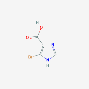 Chemical structure of 5-Bromo-1H-imidazole-4-carboxylic acid