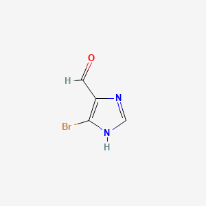 Chemical structure of 5-Bromo-1H-imidazole-4-carbaldehyde
