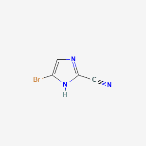 Chemical structure of 5-Bromo-1H-imidazole-2-carbonitrile