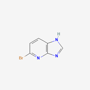 Chemical structure of 5-bromo-1H-imidazo[4,5-b]pyridine