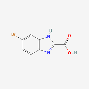 Chemical structure of 5-Bromo-1H-benzimidazole-2-carboxylic acid