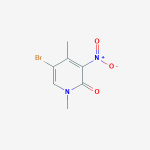 Chemical structure of 5-Bromo-1,4-dimethyl-3-nitropyridin-2(1H)-one