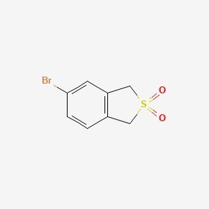 Chemical structure of 5-Bromo-1,3-dihydrobenzo[c]thiophene 2,2-dioxide