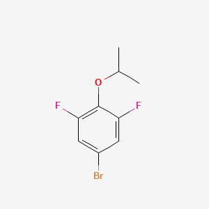 Chemical structure of 5-Bromo-1,3-difluoro-2-isopropoxybenzene