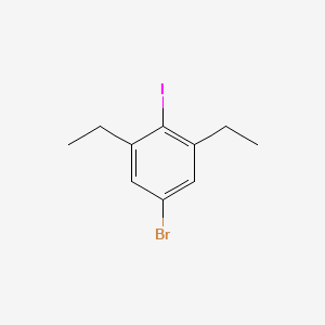 Chemical structure of 5-Bromo-1,3-diethyl-2-iodobenzene