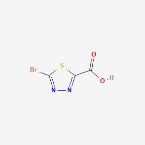 Chemical structure of 5-Bromo-1,3,4-thiadiazole-2-carboxylic acid