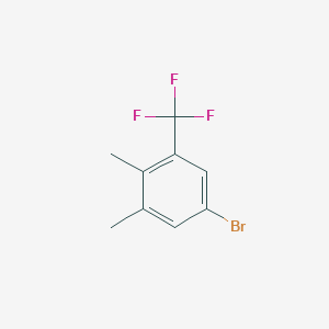 Chemical structure of 5-Bromo-1,2-dimethyl-3-(trifluoromethyl)benzene