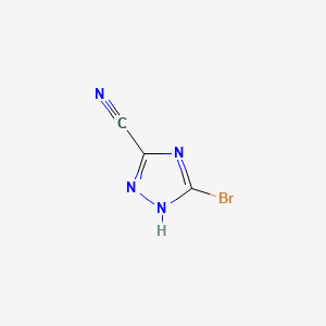 Chemical structure of 5-Bromo-1,2,4-triazole-3-carbonitrile