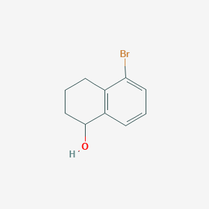 Chemical structure of 5-Bromo-1,2,3,4-tetrahydronaphthalen-1-ol