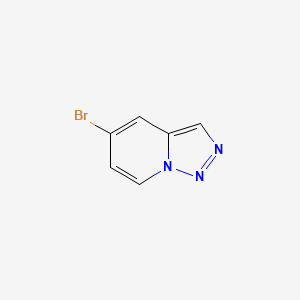 Chemical structure of 5-Bromo-[1,2,3]triazolo[1,5-a]pyridine