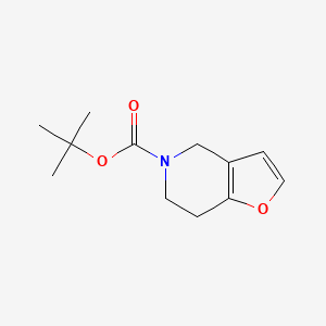 Chemical structure of 5-Boc-4,5,6,7-tetrahydrofuro[3,2-c]pyridine