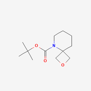 Chemical structure of 5-Boc-2-oxa-5-azaspiro[3.5]nonane