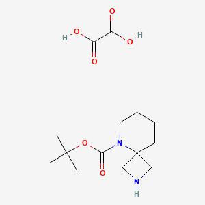 Chemical structure of 5-Boc-2,5-diazaspiro[3.5]nonane oxalate