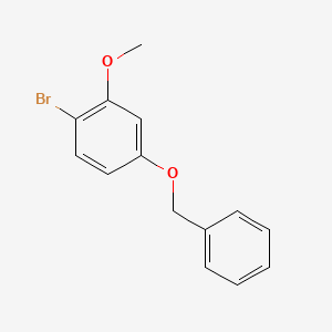 Chemical structure of 5-Benzyloxy-2-bromoanisole