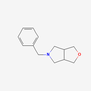 Chemical structure of 5-benzylhexahydro-1H-furo[3,4-c]pyrrole