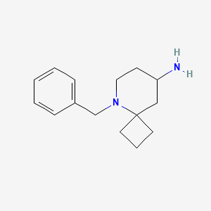 Chemical structure of 5-Benzyl-5-azaspiro[3.5]nonan-8-amine