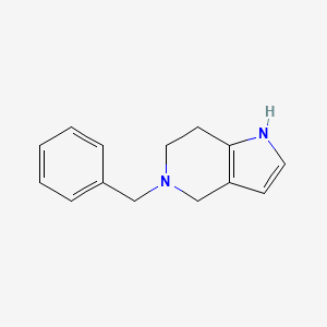 Chemical structure of 5-Benzyl-4,5,6,7-tetrahydro-5-azaindole