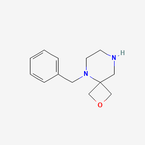 Chemical structure of 5-Benzyl-2-oxa-5,8-diazaspiro[3.5]nonane