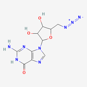 Chemical structure of 5'-Azido-5'-deoxyguanosine