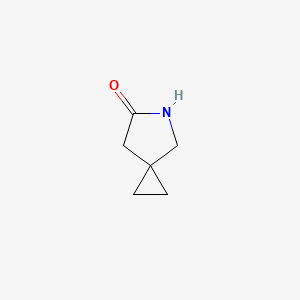 Chemical structure of 5-AZASPIRO[2.4]HEPTAN-6-ONE