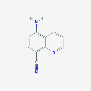 Chemical structure of 5-Aminoquinoline-8-carbonitrile