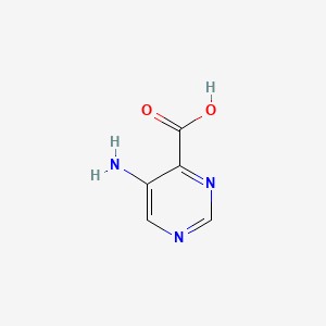 Chemical structure of 5-Aminopyrimidine-4-carboxylic acid