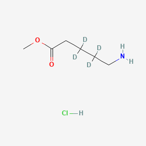 Chemical structure of 5-Aminopentanoic Acid Methyl Ester Hydrochloride-d4
