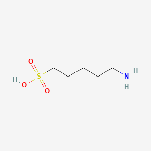 Chemical structure of 5-Aminopentanesulfonic acid