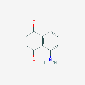 Chemical structure of 5-Aminonaphthalene-1,4-dione