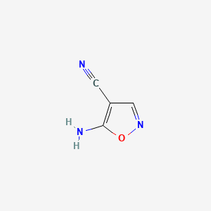Chemical structure of 5-Aminoisoxazole-4-carbonitrile
