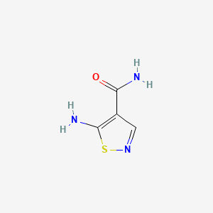 Chemical structure of 5-Aminoisothiazole-4-carboxamide