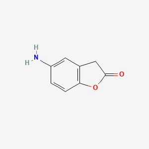 Chemical structure of 5-Aminobenzofuran-2(3H)-one