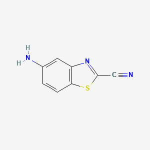 Chemical structure of 5-Aminobenzo[d]thiazole-2-carbonitrile